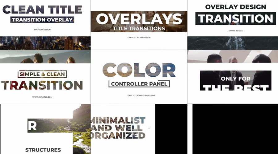 Наложение текста Шаблон заголовков DaVinci Resolve