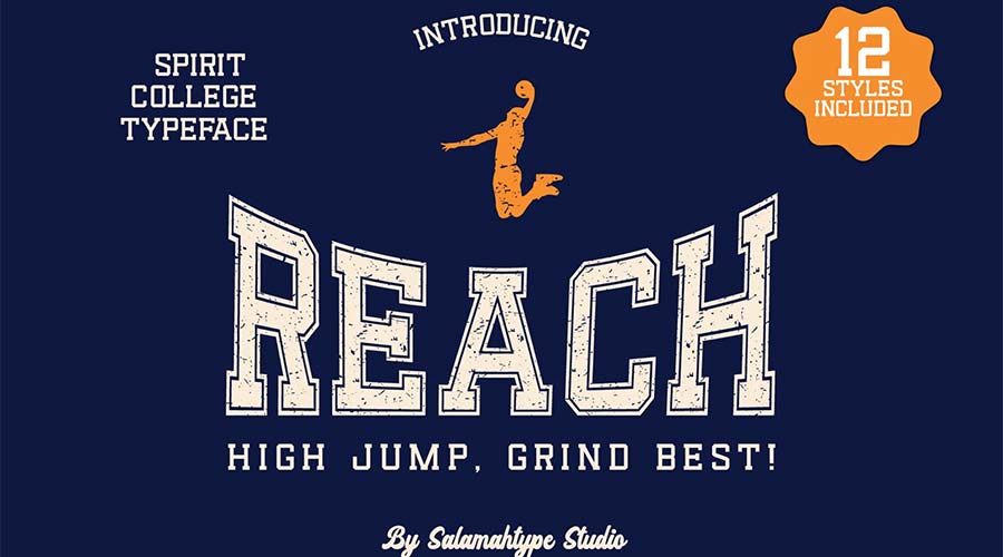 Шрифт Reach Display Sports