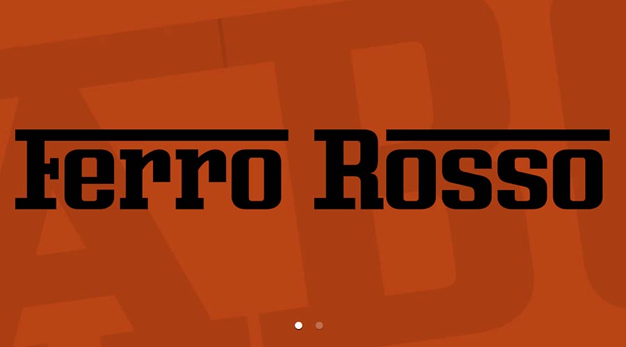 Шрифт Ferro Rosso