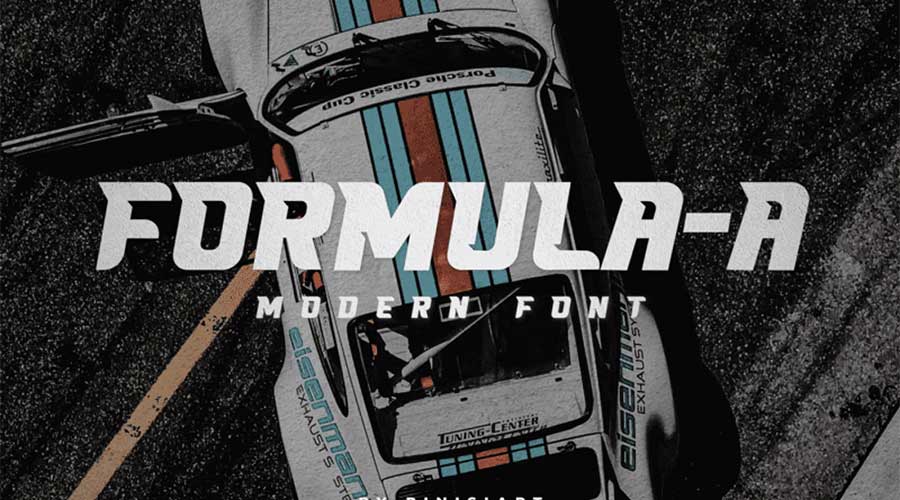 Шрифт FORMULA-A