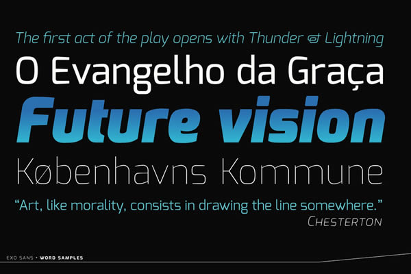 Exo Contemporary Geometric Sans-Serif Бесплатно