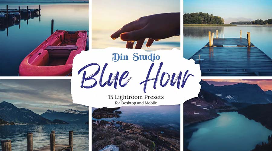Цветокоррекция Lightroom LUT Blue Hour