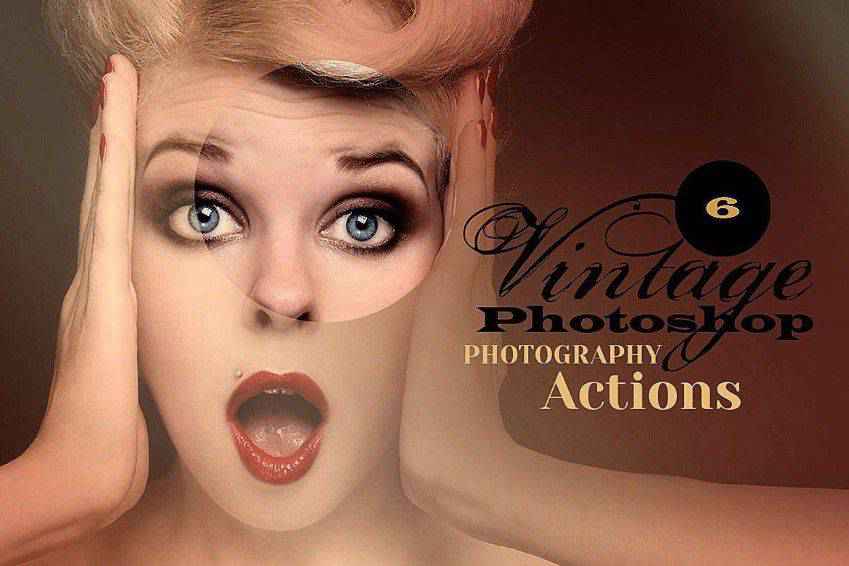 Действия с эффектом винтажной фотографии