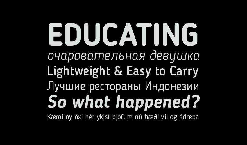 Blogger Sans бесплатный минимальный дизайн шрифта типографика